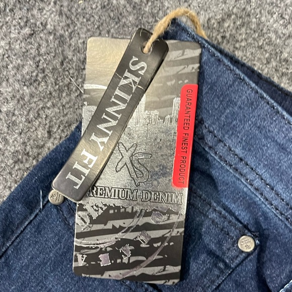 NWT Premium Denim Men's Light Washed Skinny FitJeans Sz 34/32 - Picture 7 of 13